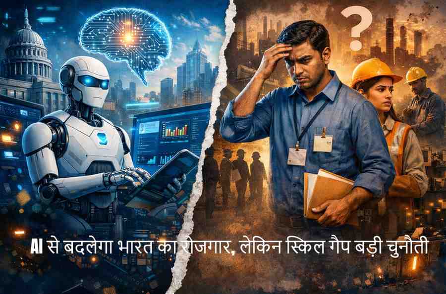 AI से बदलेगा भारत का रोजगार, लेकिन स्किल गैप बड़ी चुनौती