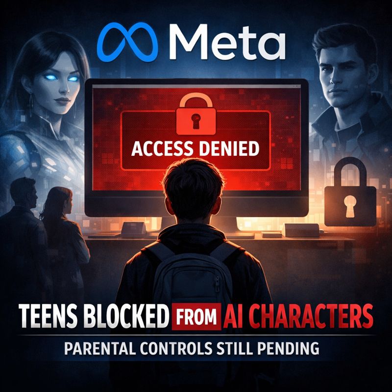 Meta Blocks Teen Access to AI Characters Worldwide, Parental Controls Still Pending