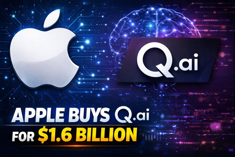 Apple Buys Israeli AI Startup Q.ai for $1.6 Billion in Its Biggest-Ever Acquisition