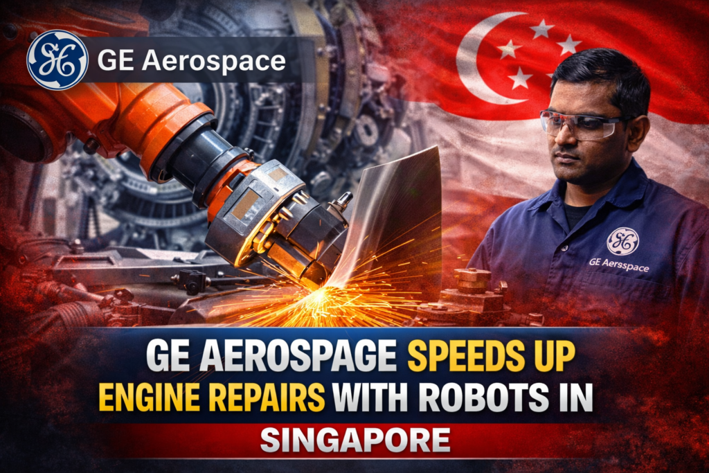 GE Aerospace Bets on Robots in Singapore to Speed Up Engine Repairs