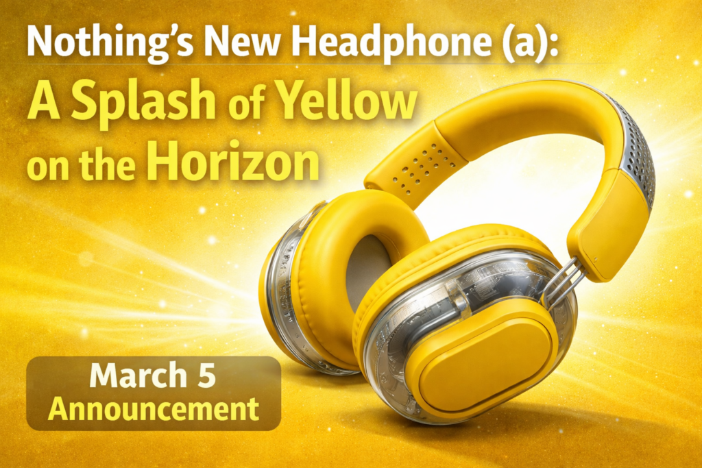 Nothing Headphone (a) Launch Promises a Vibrant Yellow Spin