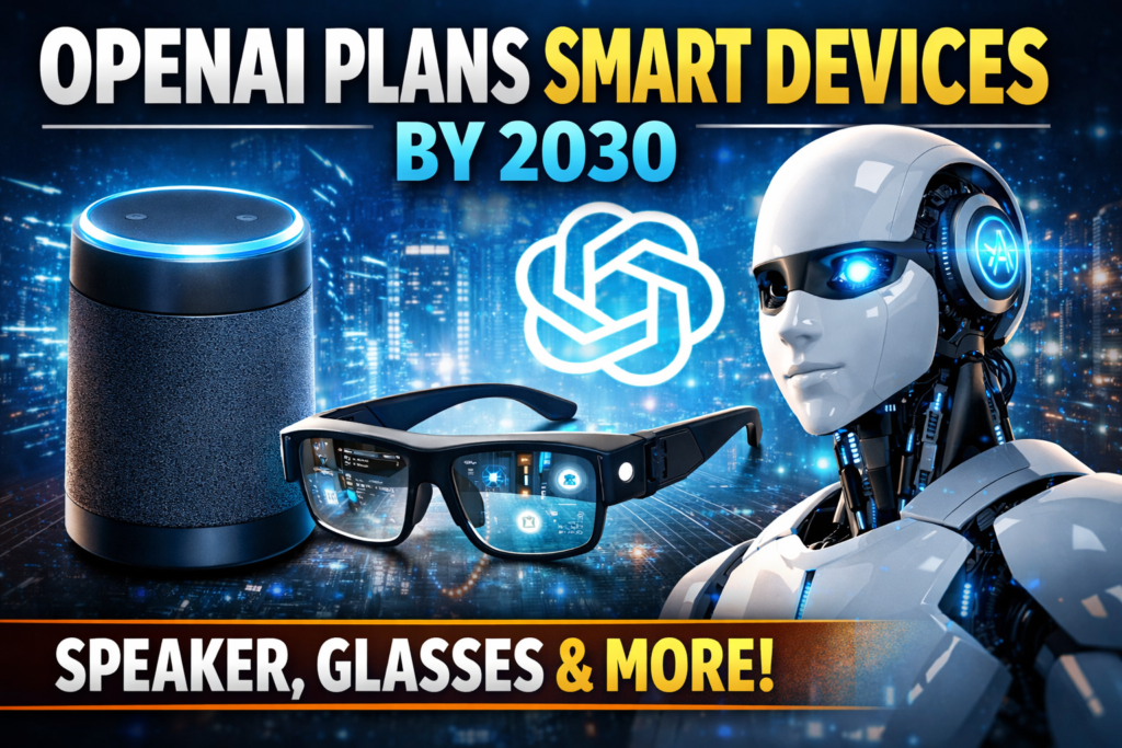 OpenAI Plans Smart Devices: Speaker, Glasses, and More by 2030