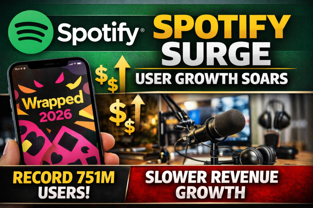 Spotify Shares Jump 12% As User Growth Surges, But Revenue Pace Slows