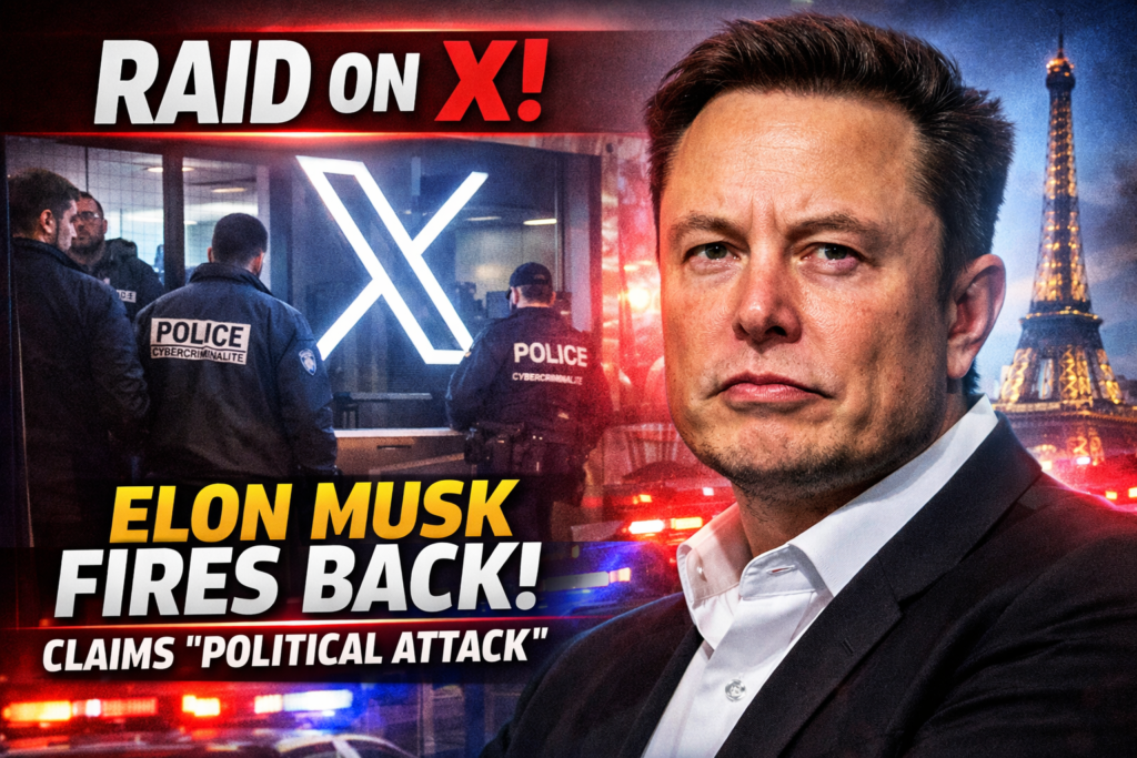 Elon Musk Slams ‘Political Attack’ After Police Raid on X’s Paris Office
