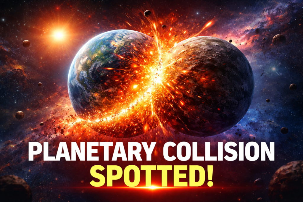 Astronomers Spot Possible Planetary Collision 11,000 Light-Years Away
