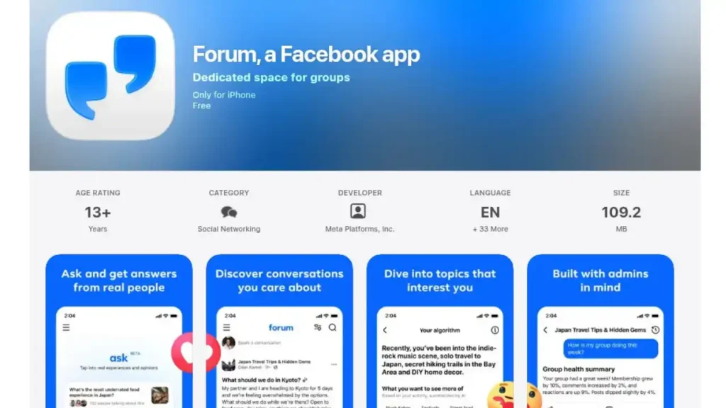 Meta Quietly Launches New ‘Forum’ App That Feels a Lot Like Reddit for Facebook Groups