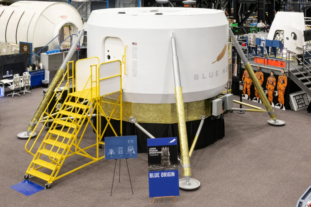 NASA Begins Moon Mission Training With Blue Origin Lander Prototype Ahead of Artemis Return